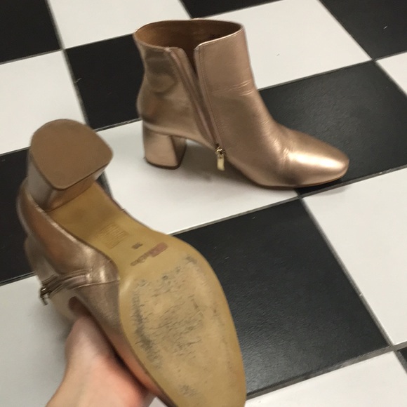 Matiko metallic leather booties - Picture 3 of 8